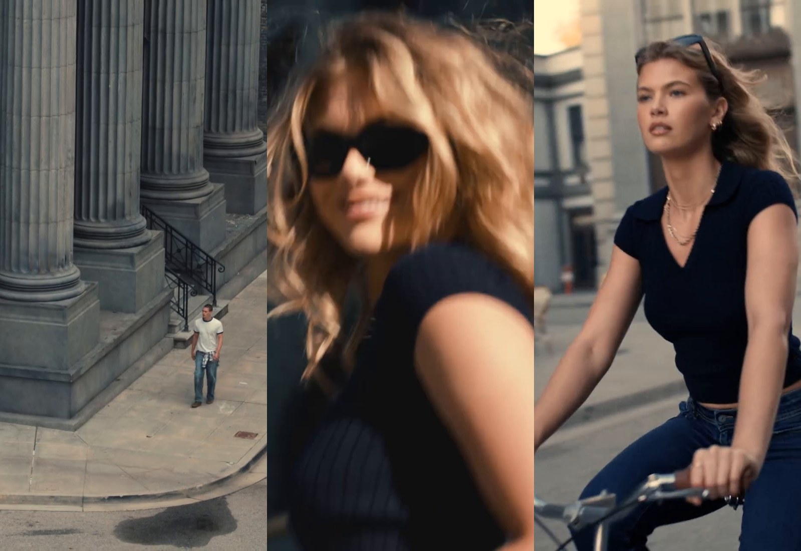 Frames from the American Eagle denim film